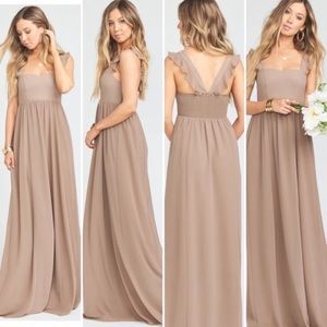Show Me Your MuMu June Maxi Ruffle Formal Dress size Medium